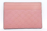 Gucci Microguccissima Pink Leather Card Case Wallet Eb0524exdu