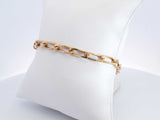 18k Yellow Gold 12.7 Grams Concave Curb Bracelet 8 In Aa0725rzxsa