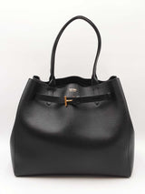 Tom Ford Audrey Black Grain Leather Tote Bag Fw0425irxdu