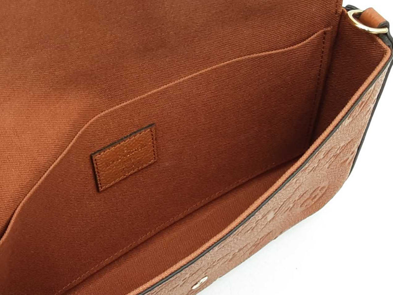 Louis Vuitton Pochette Félicie In Brown Monogram Empreinte Leather Fw1125pzxdu
