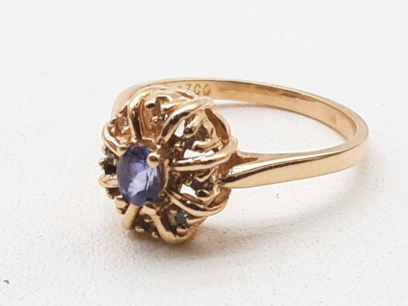 Iolite 14k Yellow Gold 2.8g Ring Size 6 Do1024lxzde