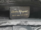 Salvatore Ferragamo Black Nylon & Leather Tote Bag Eb0524wxzde