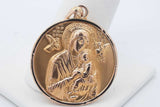 10k Yellow Gold Jesus & Mary Pendant 4.3 Grams Eb0726oxzsa