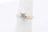 0.38ctw Princess Cut Diamond Ring 14k Yellow Gold 2.9 Grams Size 4.5 Eb0825oixsa