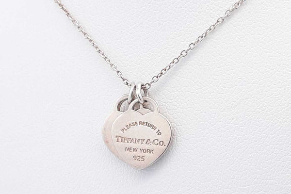 Tiffany & Co. 925 Please Return To Tiffany Heart Tag Necklace 2.9g Eb0924exsa