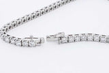 4.64ctw Lab Grown Diamond Tennis Bracelet Sterling Silver 7.6g Eb0425crxdu