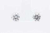 2.0cttw Lab Grown Diamond Stud Screwback Earrings 14k White Gold 1g Eb0326wcrsa