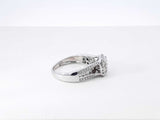 0.56 Cttw Diamond & 10k White Gold Engagement Ring 3.6 Grams Size 5.25 Fw0526ozxdu