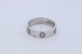 Cartier 18k White Gold Love Ring 6.9 Grams Size 59 Eb0726rixde