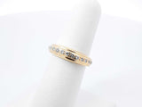 Diamond & 18k Yellow Gold Half-eternity Ring 4.8 Grams Size 5.75 Fw0726rxzdu