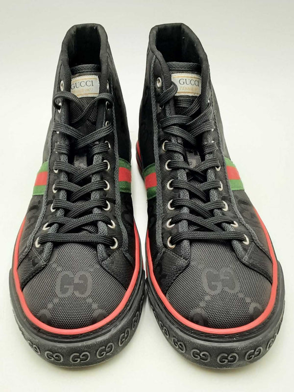 Gucci Tennis 1977 Off The Grid Nylon Web High Top Sneakers Size 11 Eb1224lrxsa