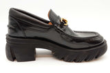Gucci Magnum Black Leather Horsebit Platform Loafers Size 39.5 Eb0326oirde