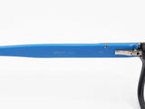 Prada Matte Black & Blue Full Rim Square Acetate Eyeglasses Fw0226lxzdu