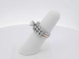 3.10 Diamond 14k White Gold 14k 7.1 Grams Ring Size 6 Sd0425orzxsa