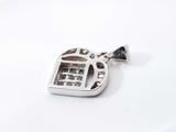 1.11 Cttw Diamond & 14k White Gold Heart Pendant 4.1 Grams Fw0826irxdu