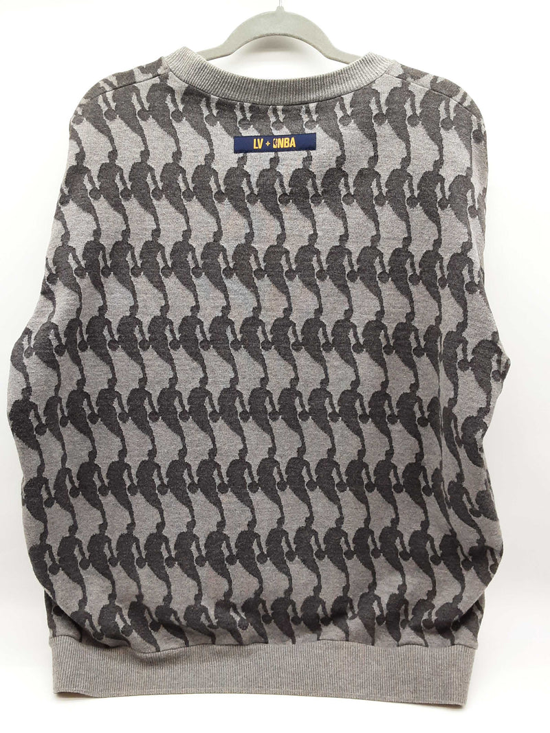 Louis Vuitton X Nba Logo Gray Cotton Sweatshirt Size Xxl Do0425wxzde