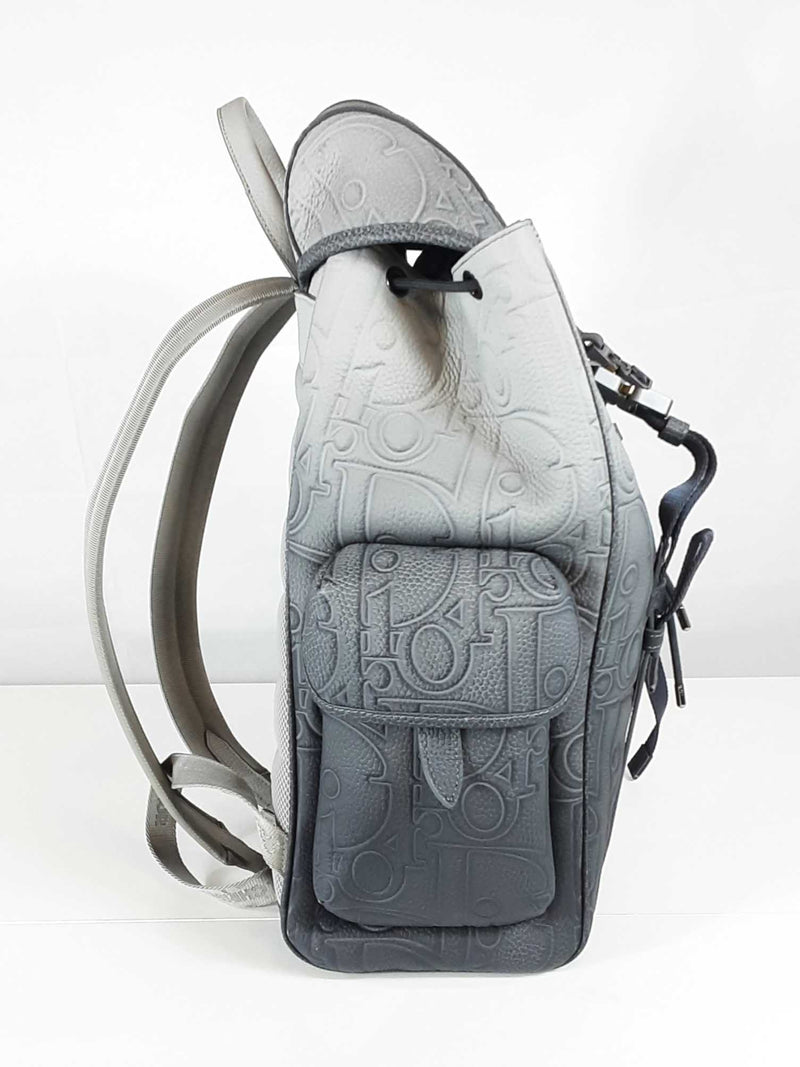 Dior Hit The Road Backpack With Flap Gray Dior Gravity Leather Sd0925orzxde