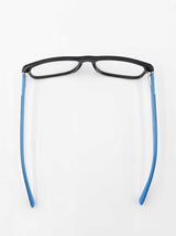Prada Matte Black & Blue Full Rim Square Acetate Eyeglasses Fw0226lxzdu