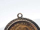 22k Gold 1897 Netherlands Coin Pendant In 14k Setting 9.4 Grams Fw0726lxzxdu