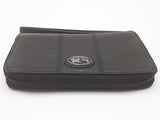 Coach Black Leather Wristlet Zipper Wallet Do0525wxde