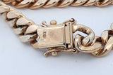 10k Yellow Gold Cuban Link Chain Necklace 27.5 Grams 18 Inch Eb0726llxzde