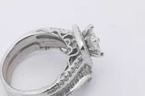 1.51cttw Diamond Ring In 14k White Gold 8.5 Grams Size 5 Eb0425lzrzsa