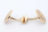 Brioni 18k Yellow Gold Circular Cufflinks 13.5 Grams Eb0326lolrde