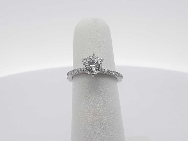 1.09ctw Diamond 14k White Gold 2.3 Grams Ring Size 5 Sd0525lpzxsa