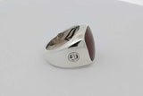 David Yurman 925 Fossilized Dinosaur Bone Signet Ring 24.4g Size 10 Eb1026lxzsa