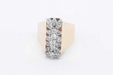 0.26cttw Diamond Ring In 18k Yellow Gold 11.6 Grams Size 6 Eb0326crxsa