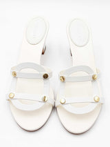 Jimmy Choo White Mules Size 41 Ebeb0924ixdu