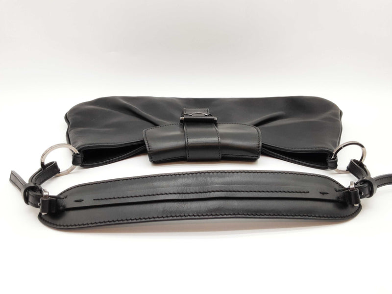 Christian Dior John Galliano Street Chic Black Leather Shoulder Bag Do0525orxde