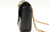 Prada Black Saffiano Leather Pattina Flap Shoulder Bag Eb1026wrxde