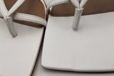 Bottega Veneta Stretch White Leather Strappy Sandals Size 35.5 Eb0525lrxsa