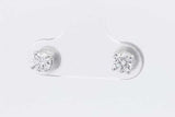 Tiffany & Co. Diamond Stud Screwback Earrings In Platinum 1.8 Grams Eb0426rxzsa