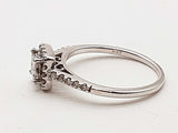 0.38 Cttw Natural Diamonds 14k White Gold 2.6g Ring Size 7.5 Do0726lexde