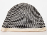 Fendi Mini Ff Logo White Black Thin Beanie Size Tu Do0325lrxde