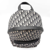 Christian Dior Rider Backpack In Dior Oblique Jacquard & Black Leather Fw00726irzdu