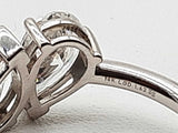 1.62 Cttw Lab Grown Diamonds 14k White Gold 2.77g Ring Size 7 Do0726crxde