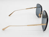 Christian Dior Ultradior Su Bobo Frameless Blue Oversized Sunglasses Do0726sxde