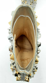 Christian Louboutin Full Kate 100 Calf Glitter Specchio Size 40 Sd0525orzsa