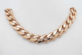 Monaco Chain 14k Yellow Gold Cuban Link Necklace With Diamond Clasp Eb0826sezsa