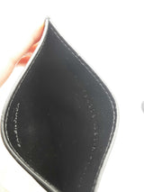 Balenciaga All Over Logo Black Leather Card Wallet Eb0226crsa