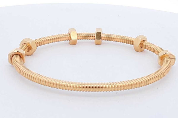 Cartier Ecrou De Cartier 18k Yellow Gold Bracelet 27.5 Grams Size 16 Eb824rixzsa