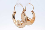14k Yellow Gold Hoop Earrings 3.6 Grams Eb0526owode