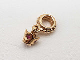 14k Yellow Gold 1.8g Crown Dangle Charm Do0526lxzde