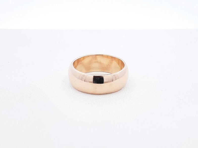 14k Yellow Gold Wide Wedding Band 6.9 Grams Size 6 Fw0425ozxdu