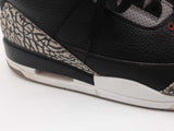 Nike 854262-001 Air Jordan Retro 3 Black Cement Shoes Size Us 11 Mens Do0925