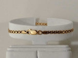 Woven Bracelet Yellow Gold 18k 4.3 Grams 7 Inch Vc0826orzmia