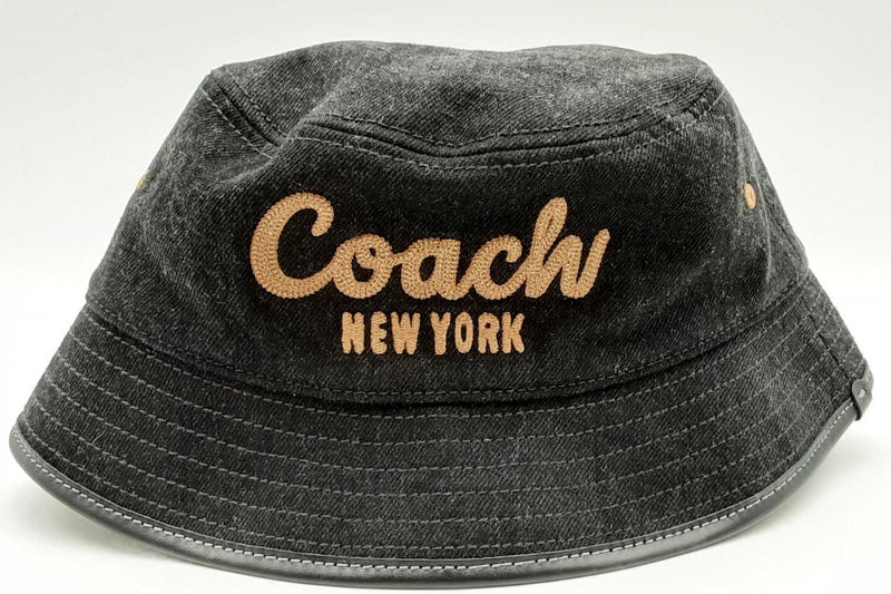 Coach New York Black Denim Bucket Hat Eb0524oxsa